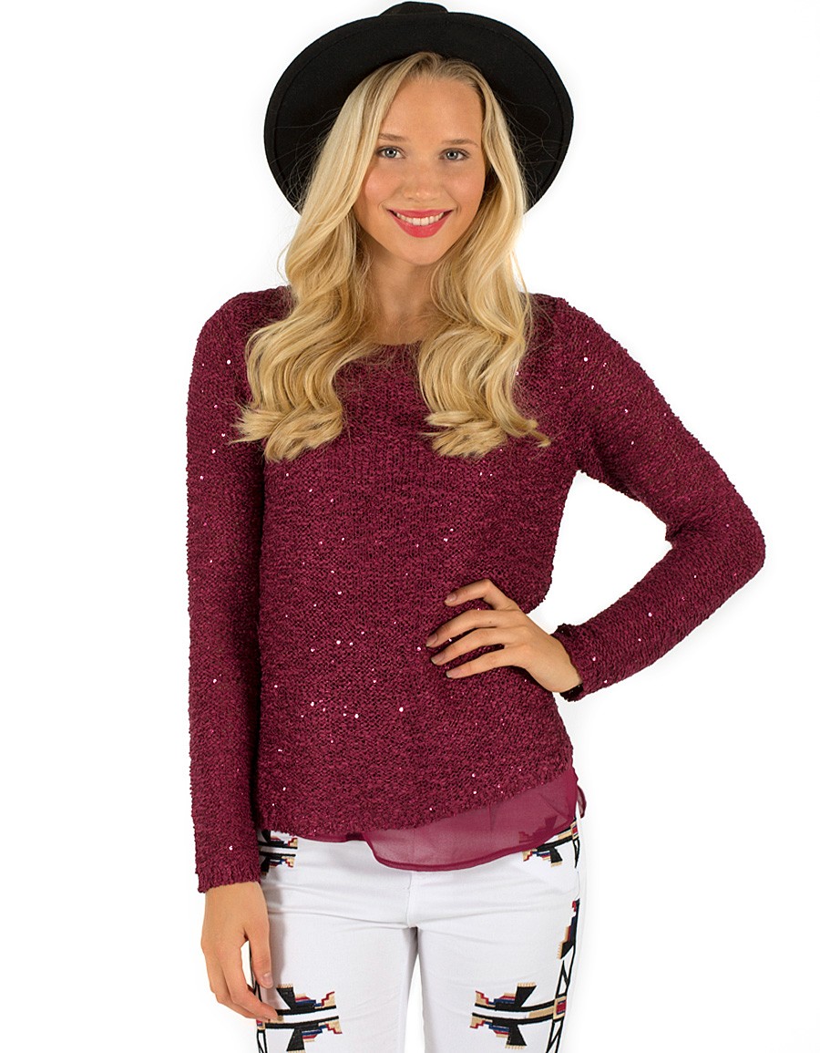 17 SEQUIN KNIT SWEATERS