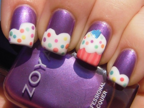 18 Cute Cupcake Nails