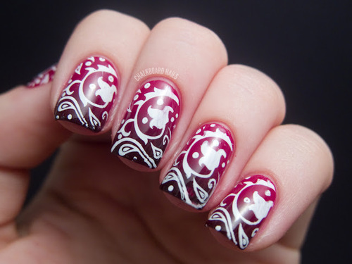 burgundy-nails