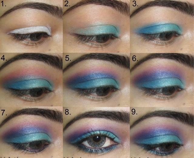 blue eye makeup tutorial