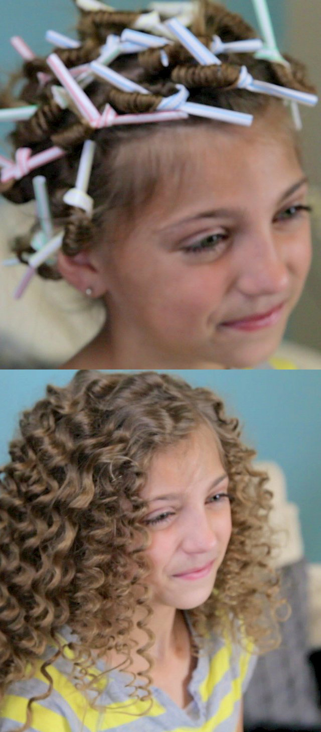 curl straw hairstyle