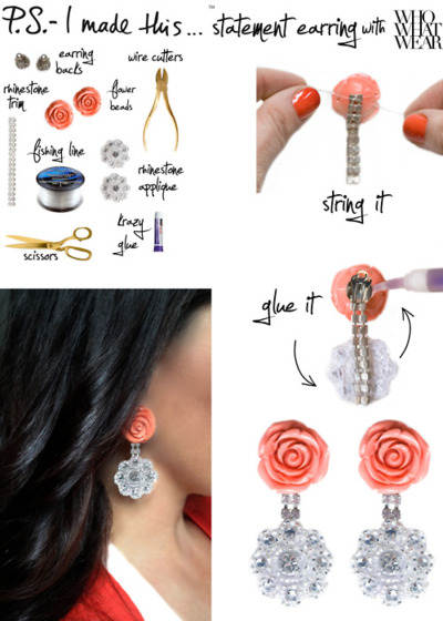 rose earrings