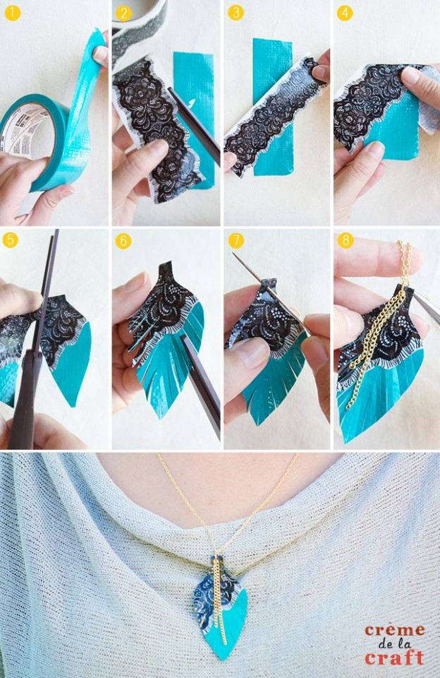 DIY-Duct-Tape-Crafts-Projects-Necklace-Jewelry-Fashion-Unique-Idea-Tutorial