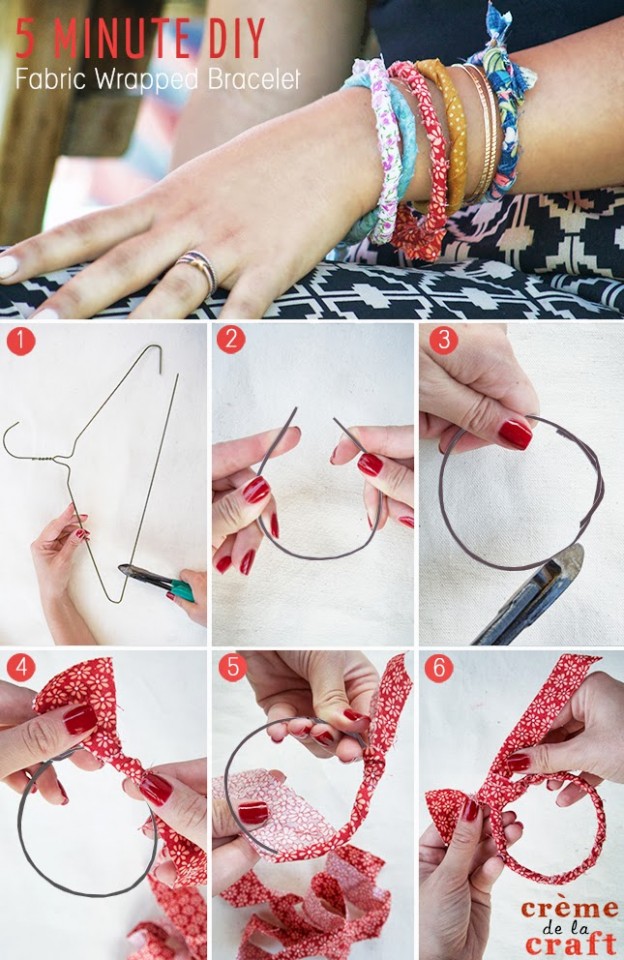 DIY-Project-Idea-Tutorial-Fabric-Wrapped-Wrap-Bracelet-Jewelry-Craft-Five-Minute-Easy-Fashion