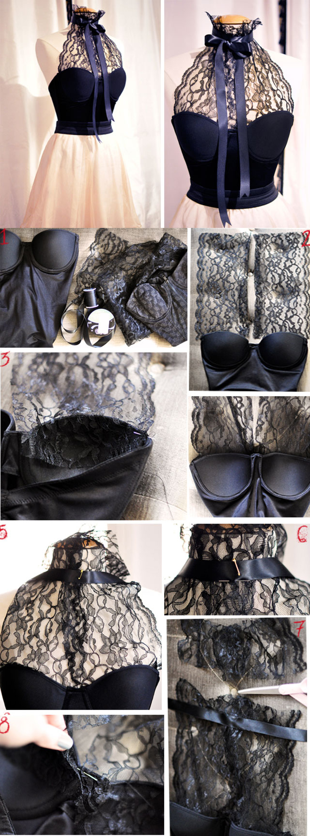 diy top sexy lace