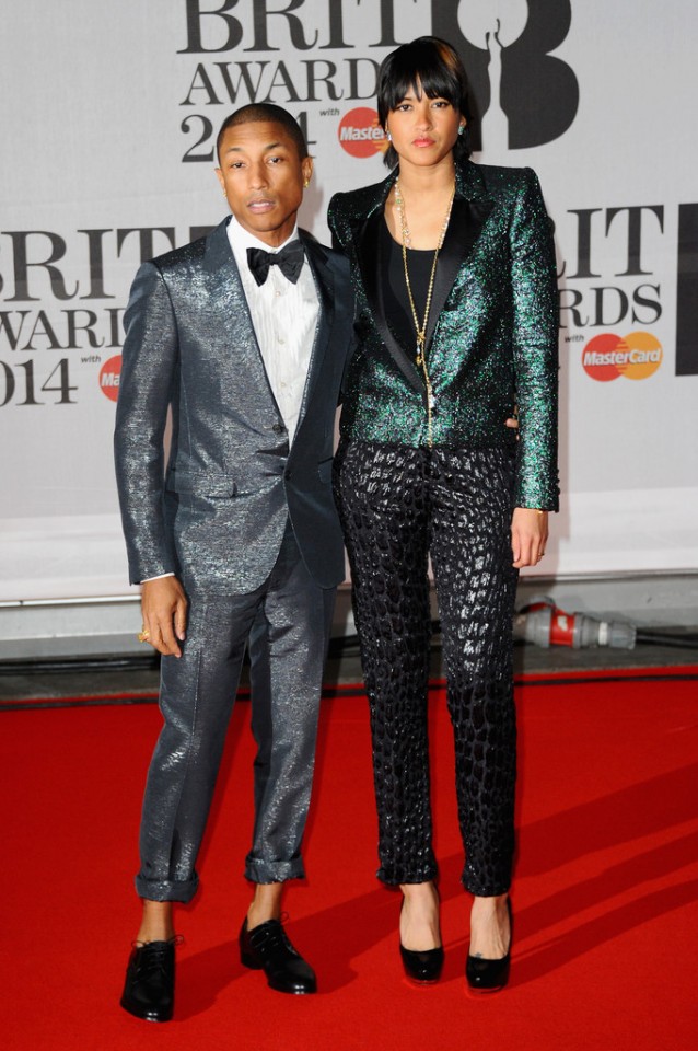 helen-lasichanh-pharrell-williams-2014-brit-awards