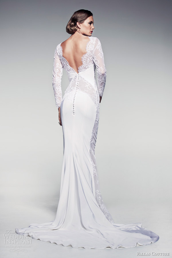 pallas-couture-bridal-2014-fleur-blanche-caressa-long-sleeve-sheath-wedding-dress-back-train