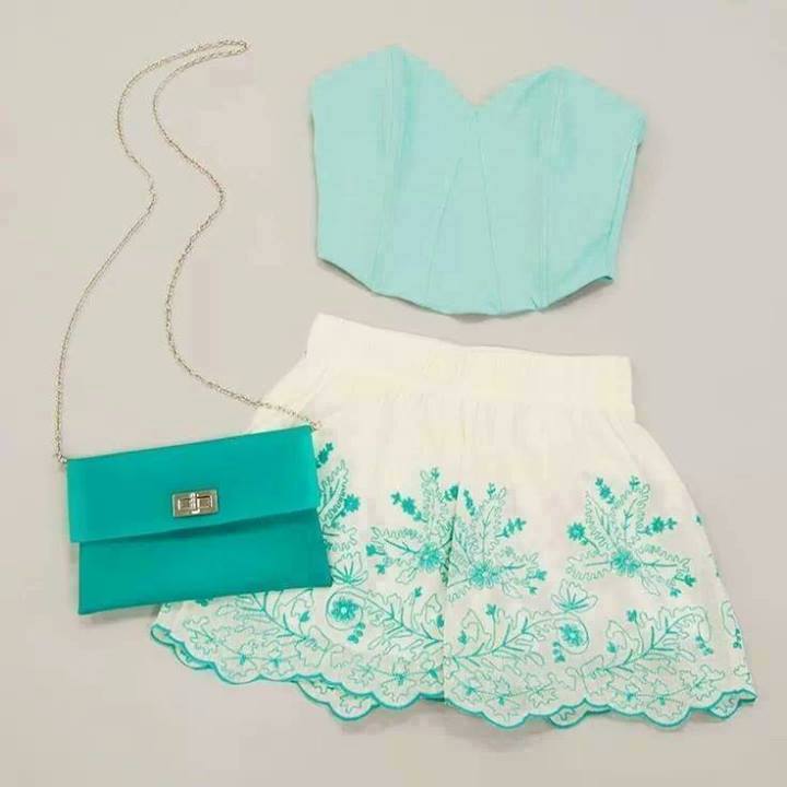 15 Mint Polyvore Combinations For Spring