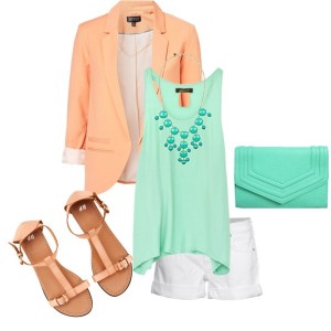 15 Mint Polyvore Combinations For Spring