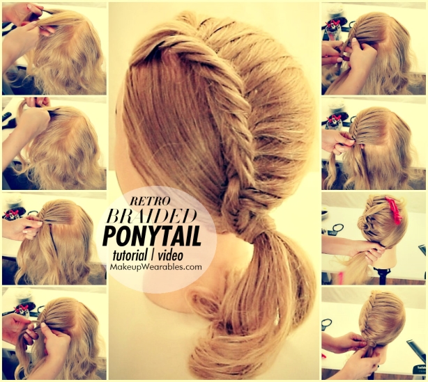 How-to-retro-braided-ponytail-hair-tutorial-video