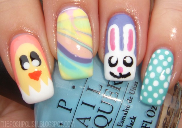 The Posh Polish Easter Nails 01