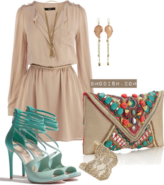 15 Mint Polyvore Combinations For Spring