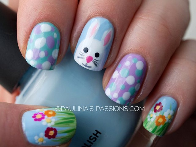 15 Adorable Easter Nail Designs With Bunnies