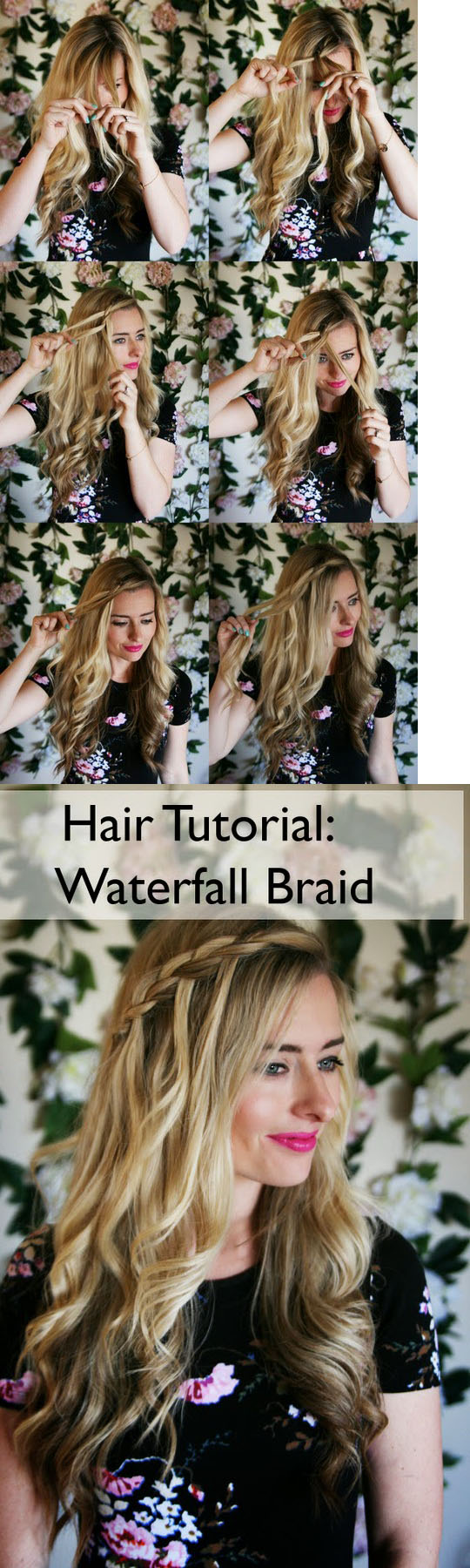 waterfall hairstyle