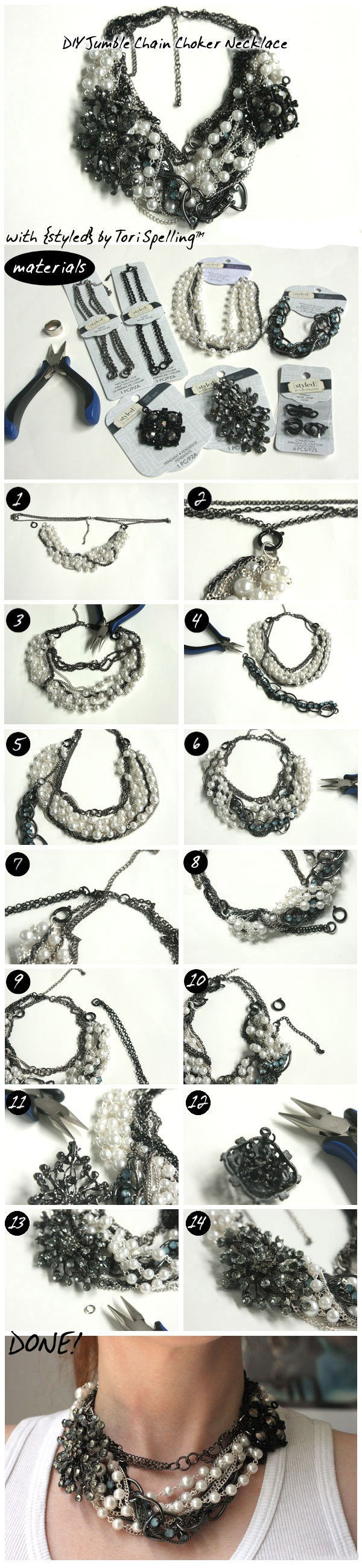 12 DIY Chain Statement Necklaces