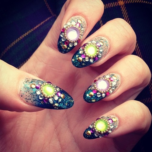 19 Embellished Gem Nails