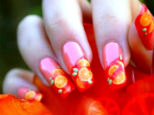 Cool-Orange-nail-art-ideas