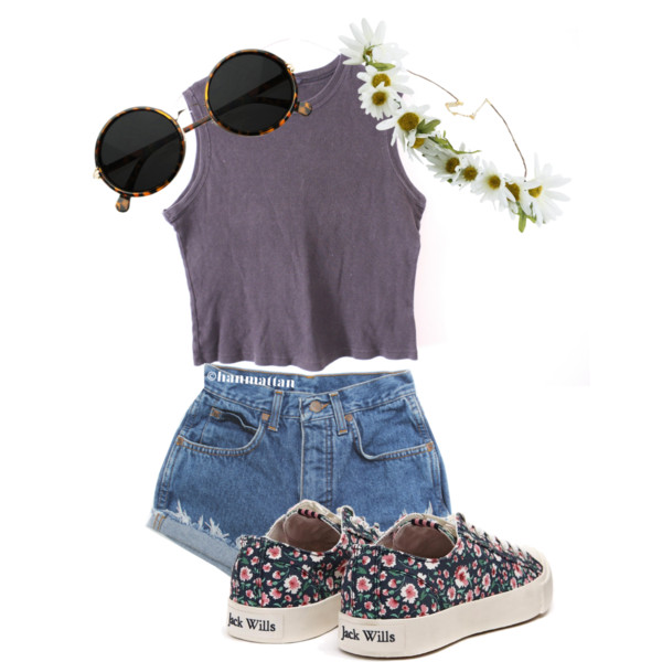 17 Polyvore Combinations With High-Waisted Shorts