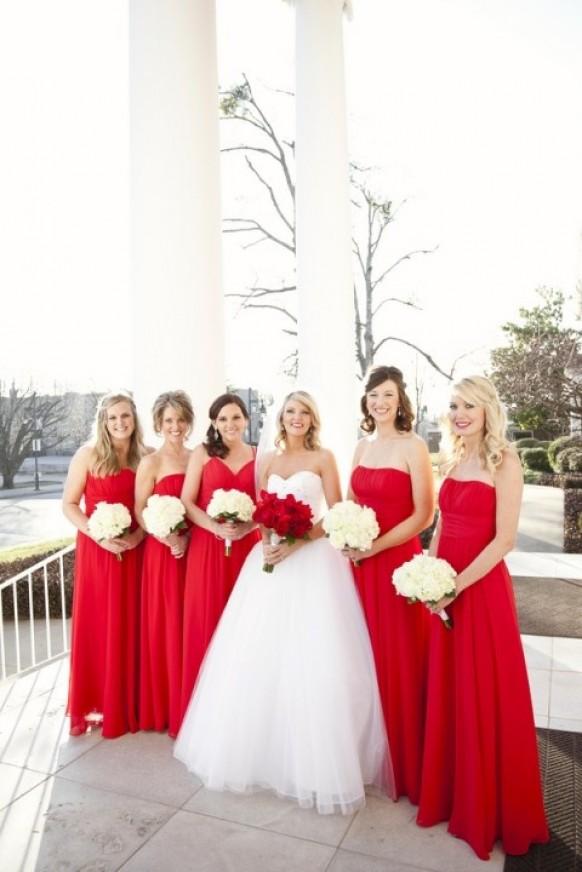 Red Bridesmaid Dresses Will Add A Splash Of Color To Your Special Day