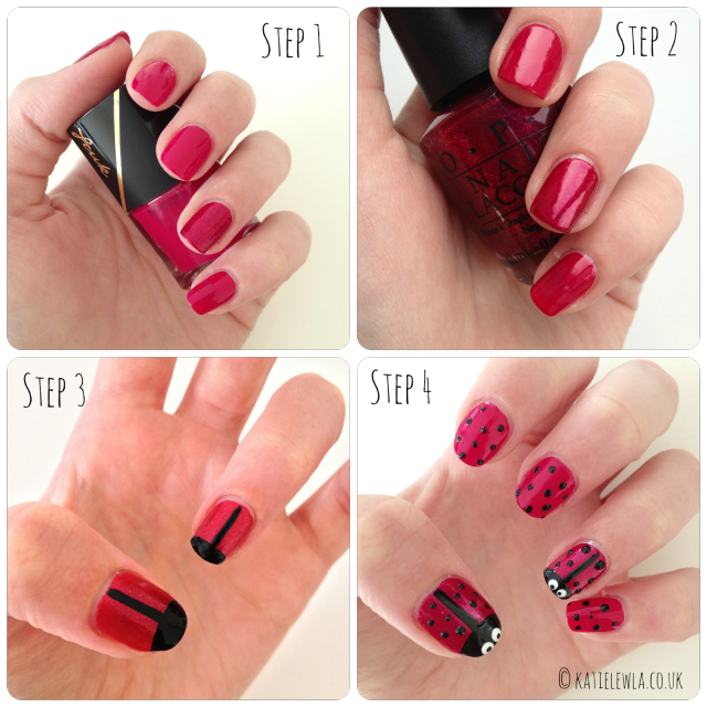 ladybird nails tutorial