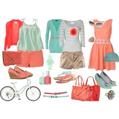 Have a Coral Summer with These Lovely Polyvore Combinations