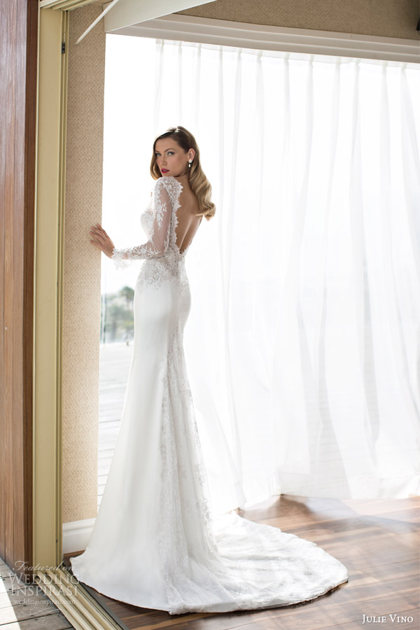 julie-vino-spring-2014-marlis-long-sleeve-wedding-dress-back