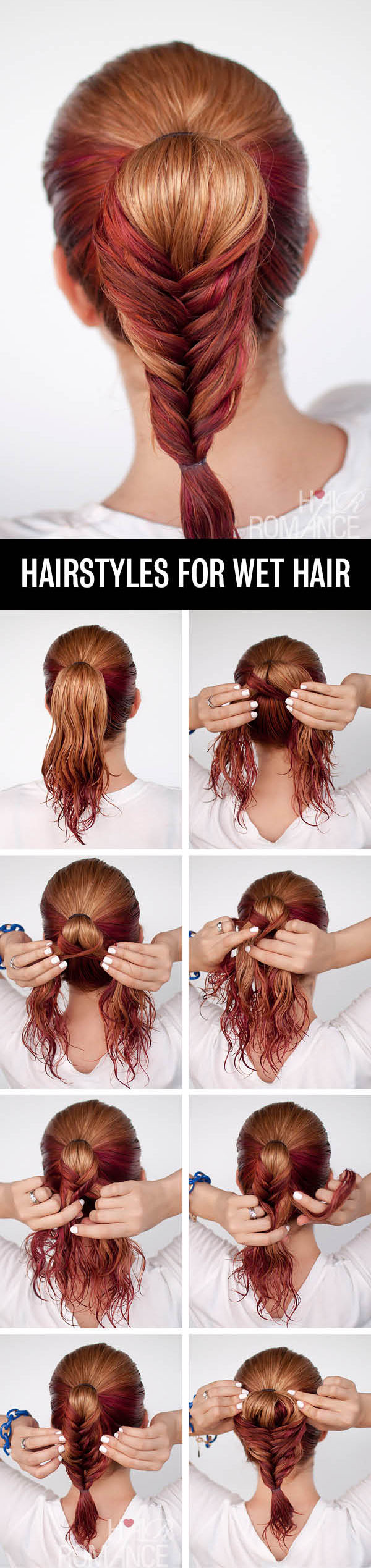 Hair-Romance-Hairstyle-tutorials-for-wet-hair-the-fishtail-ponytail