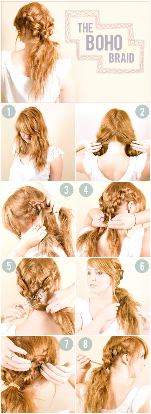 LOVELY BOHO BRAID HAIR TUTORIALS