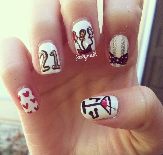 Happy Birthday Nail Art Designs