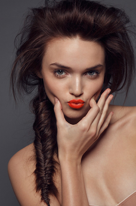 Make a statement with Orange Lipstick