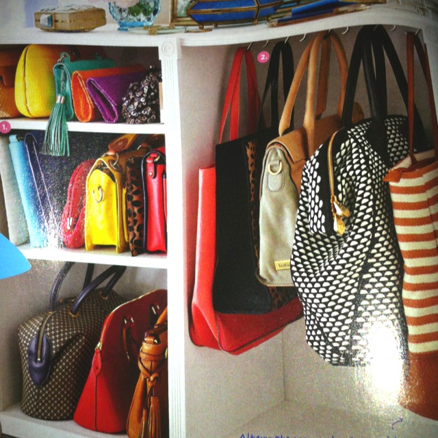 How to Organise Purses in a Closet