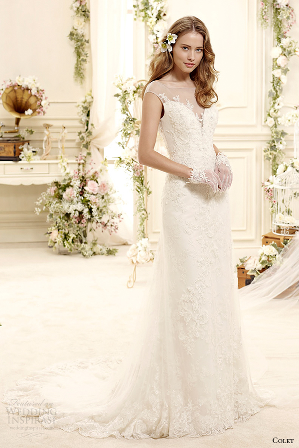 colet-bridal-2015-style-76-sheer-neckline-cap-sleeves-column-wedding-dress