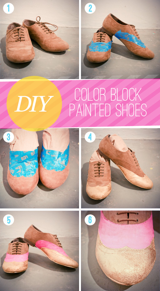 DIY-color-block-painted-shoes