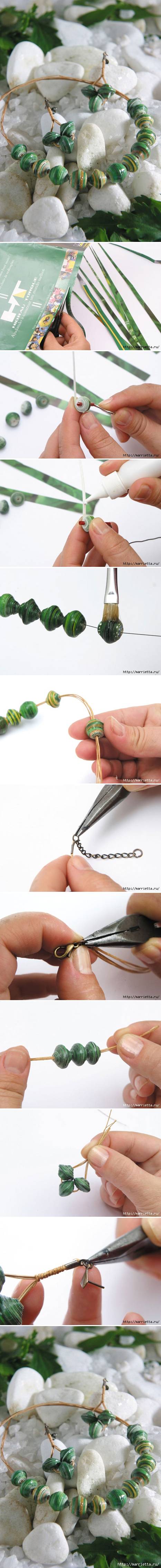 How-to-use-Magazine-to-make-jewelry-feel-necklaces-and-Earrings-step-by-step-DIY-tutorial-instructions