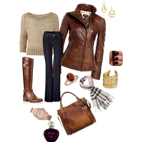 15 Cute Polyvore Combinations With Leather Jackets For This Fall