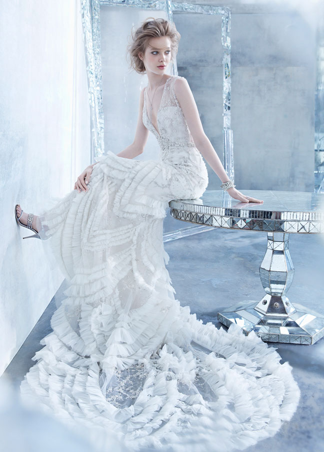 Outstanding Bridal Gown Fall 2014 Collection by Lazaro