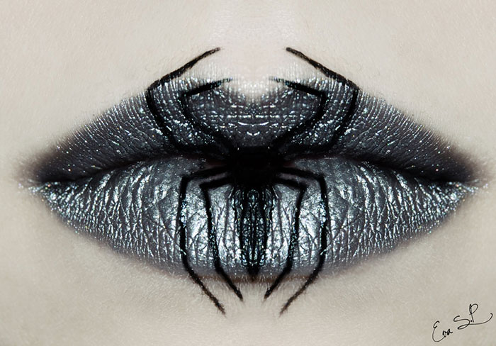 Creepy Halloween Lip Designs By Eva Senín Pernas