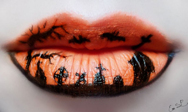 Creepy-Halloween-Lip-Art-by-Eva-Senín-Pernas-11