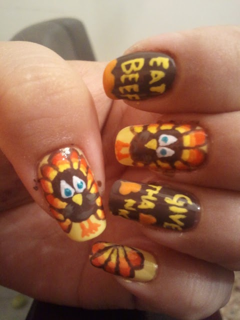 Inspiring Thanksgiving Nail Designs