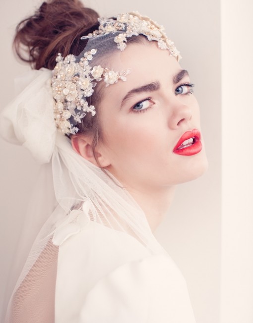 Make a Statement with Jannie Baltzer’s Wedding Headpieces