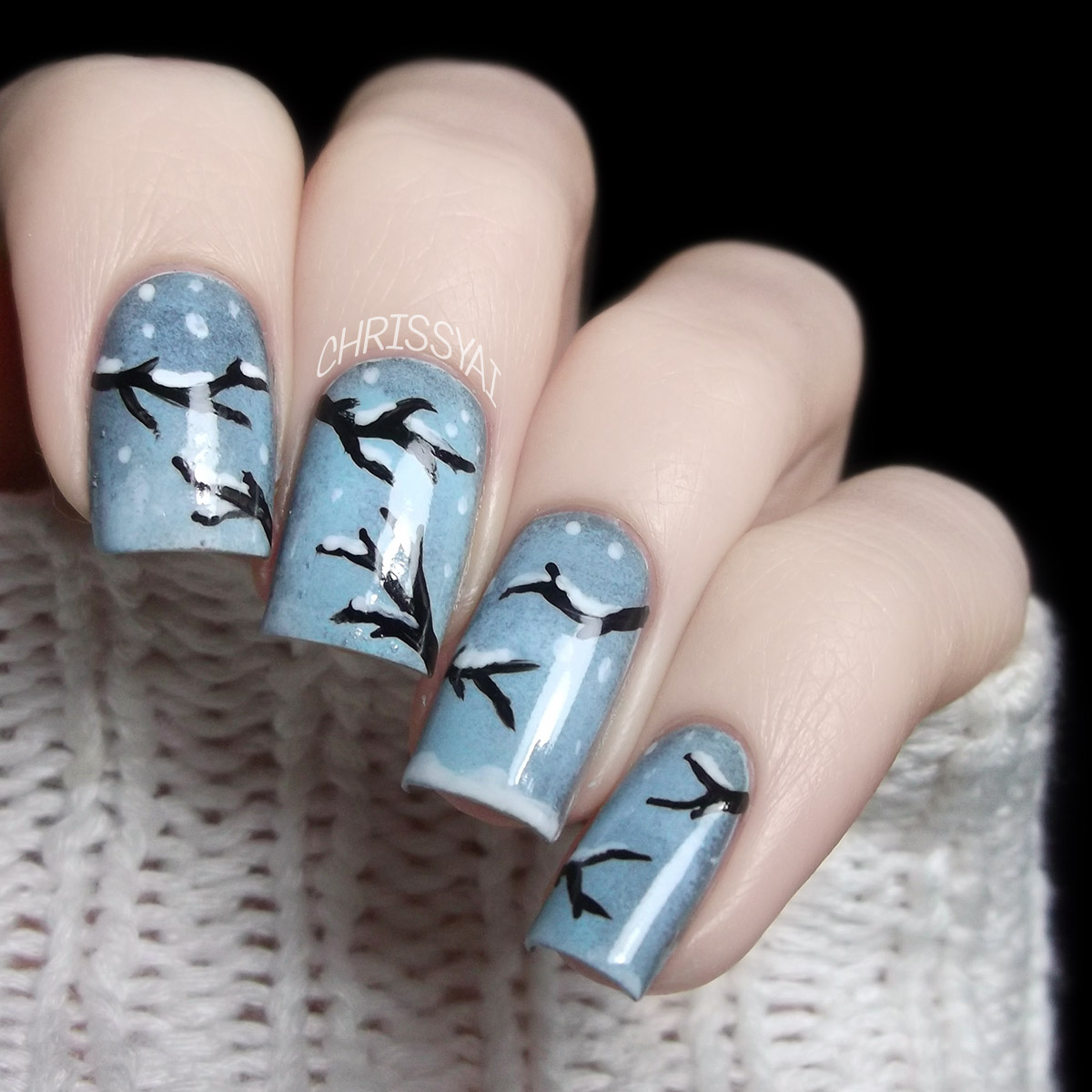 Let It Snow On Your Nails