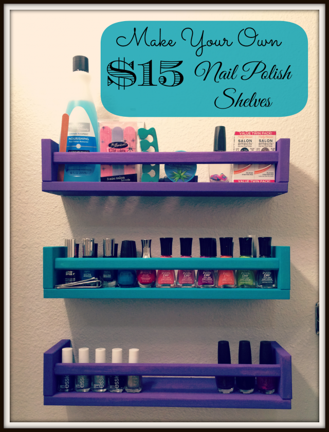 nail polish shelves