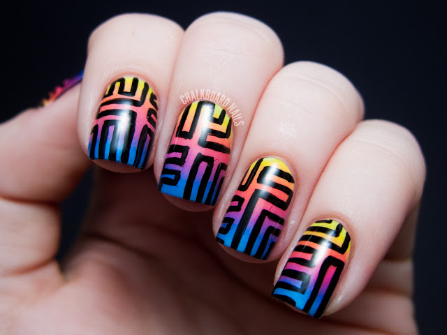 sunset-Gradient-Nail-art-for-summer