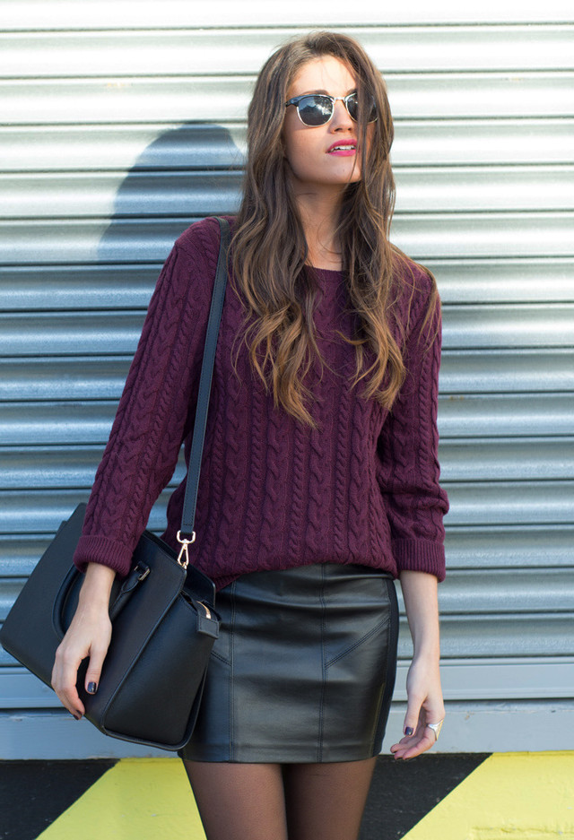 22 Stylish Ways to Wear Your Leather Skirt