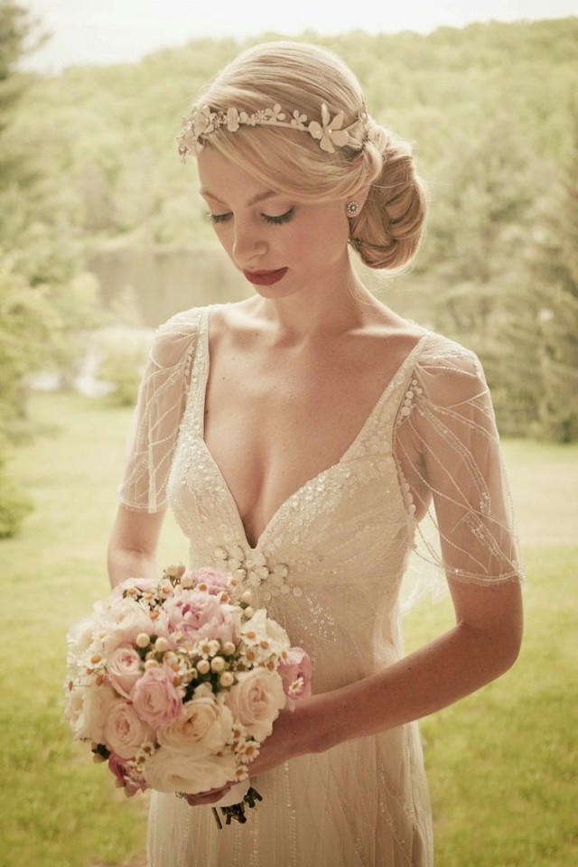 vintage wedding hairstyle