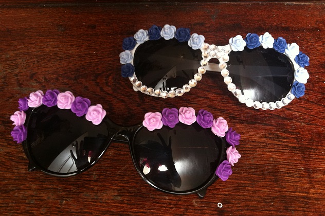 Easy-DIY-Flower-Sunglasses