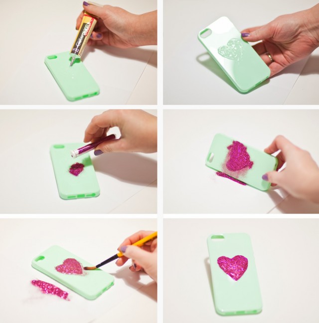 Glitter-heart-phone-case-diy-tutorial