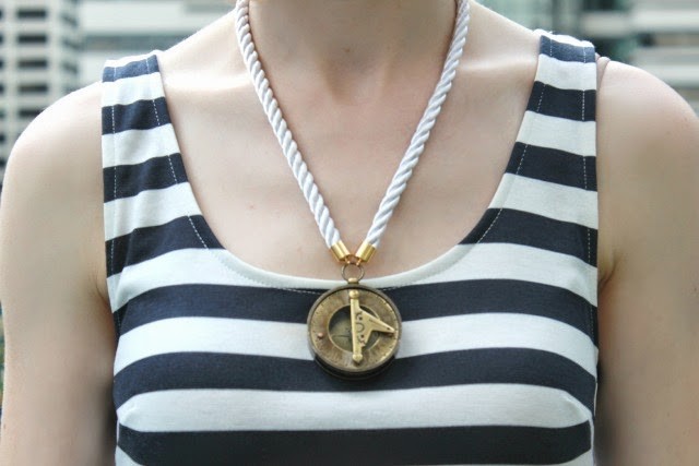 Nautical Necklace DIY After