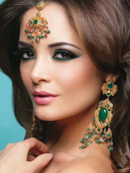 Indian Inspired Hairstyles and Makeup