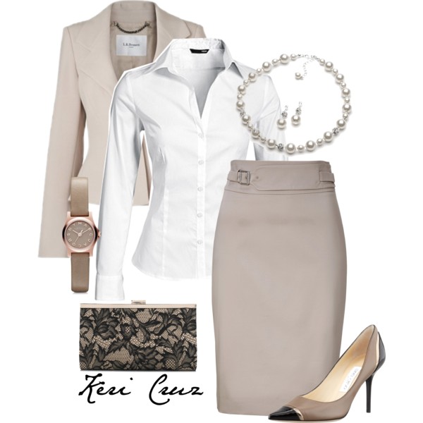 15 Polished Office-Inspired Polyvore Outfits